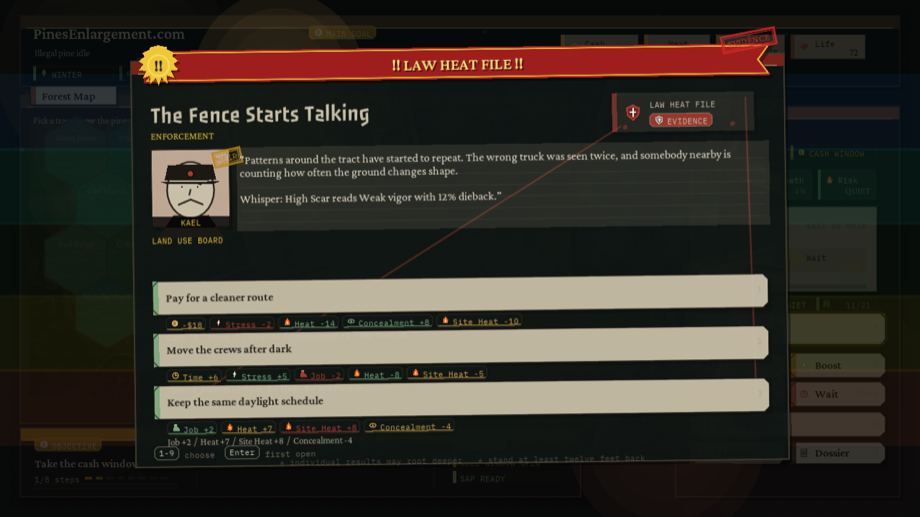 Alpha screenshot of an in-game event